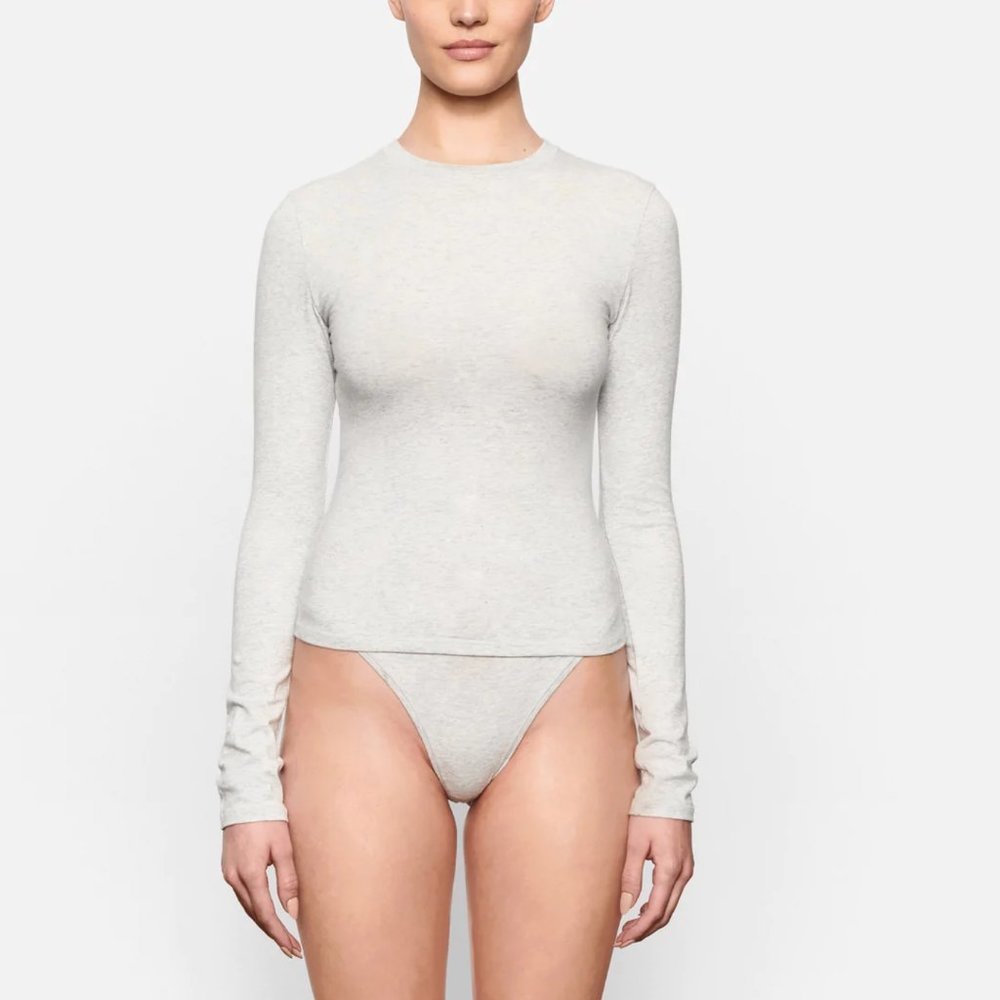 COTTON JERSEY LONG SLEEVE T-SHIRT